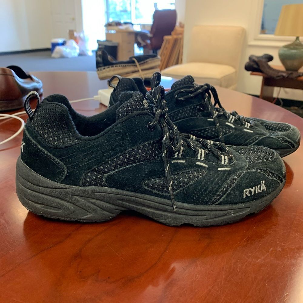 Ryka Black Suede Distance + Sneakers sz 8.5